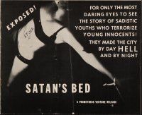 4s665 SATAN'S BED pressbook '65 young innocent Yoko Ono is terrorized by sadistic youths!