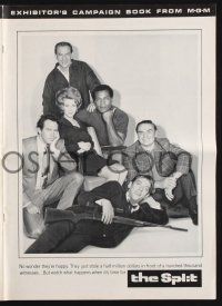 4s688 SPLIT pressbook '68 Jim Brown, Gene Hackman, Ernest Borgnine, Klugman, Diahann Caroll