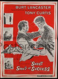 4s702 SWEET SMELL OF SUCCESS pressbook '57 Burt Lancaster as J.J. Hunsecker, Tony Curtis as Falco!