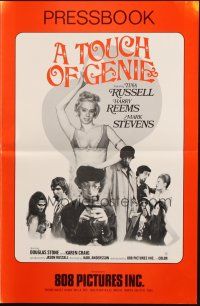 4s718 TOUCH OF GENIE pressbook '74 Tina Russell & Harry Reems in I Dream of Jeanie sex parody!