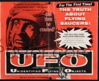 4s721 UFO pressbook '56 the truth about unidentified flying objects & flying saucers!