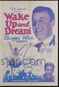 4s733 WAKE UP & DREAM pressbook '34 popular singer Russ Columbo sings new hits to June Knight!