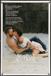 4t017 AGAINST ALL ODDS int'l 1sh '84 Jeff Bridges makes out with Rachel Ward on the beach!