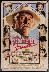 4t041 APPOINTMENT WITH DEATH 1sh '88 Agatha Christie, Carrie Fisher, Peter Ustinov!