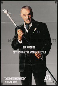 4t052 AVENGERS teaser 1sh '98 Sean Connery as Sir August - destroying the world in style!
