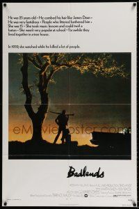 4t056 BADLANDS 1sh '74 Terrence Malick's cult classic, Martin Sheen & Sissy Spacek!