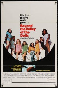 4t069 BEYOND THE VALLEY OF THE DOLLS 1sh '70 Russ Meyer's girls who are old at twenty!