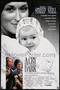 4t164 CRY IN THE DARK int'l 1sh '88 Meryl Streep's baby is eaten by dingos, Sam Neill, true story!