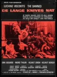4t169 DAMNED 1sh '70 Luchino Visconti, Nazi orgy reveals the soul of Germany