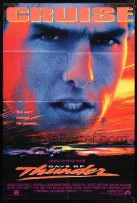 4t176 DAYS OF THUNDER int'l 1sh '90 close image of angry NASCAR race car driver Tom Cruise!