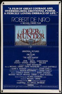 4t183 DEER HUNTER 1sh '78 directed by Michael Cimino, Robert De Niro, Christopher Walken