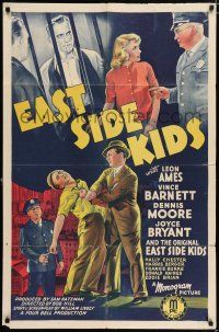 4t216 EAST SIDE KIDS 1sh '40 Dead End Kids rip-off with an entirely new cast!
