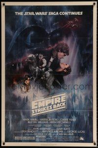 4t223 EMPIRE STRIKES BACK 1sh '80 classic Gone With The Wind style art by Roger Kastel!