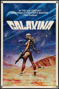 4t296 GALAXINA style A 1sh '80 Dorothy Stratten is a man-made machine with feelings!