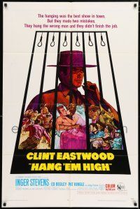 4t340 HANG 'EM HIGH 1sh '68 Clint Eastwood, they hung the wrong man & didn't finish the job!