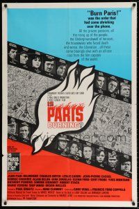 4t405 IS PARIS BURNING int'l 1sh '66 Rene Clement's Paris brule-t-il, World War II all-star cast!