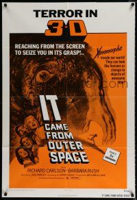 4t407 IT CAME FROM OUTER SPACE 1sh R72 Jack Arnold classic 3-D sci-fi, cool artwork!