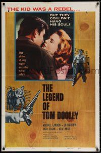 4t452 LEGEND OF TOM DOOLEY 1sh '59 Ted Post directed, young Michael Landon, Jo Morrow!