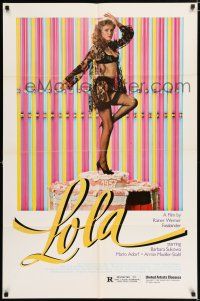 4t467 LOLA 1sh '82 directed by Rainer Werner Fassbinder, sexy Barbara Sukowa in lingerie!