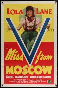 4t551 MISS V FROM MOSCOW 1sh '42 Lola Lane, Noel Madison, Howard Banks