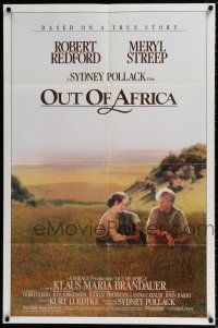 4t673 OUT OF AFRICA 1sh '85 Redford & Streep, directed by Pollack!