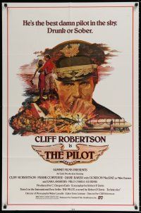 4t691 PILOT 1sh '80 Cliff Robertson is the best pilot in the sky, drunk or sober!