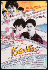 4t799 SIXTEEN CANDLES int'l 1sh '84 Molly Ringwald, Anthony Michael Hall, directed by John Hughes!