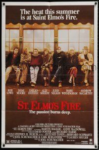 4t823 ST. ELMO'S FIRE 1sh '85 Rob Lowe, Demi Moore, Emilio Estevez, Ally Sheedy, Judd Nelson
