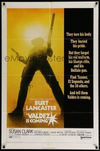 4t916 VALDEZ IS COMING 1sh '71 Burt Lancaster, written by Elmore Leonard!