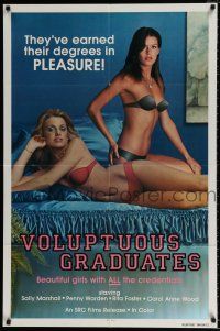 4t931 VOLUPTUOUS GRADUATES 1sh '80s they've earned their degrees in PLEASURE!