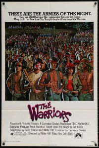4t943 WARRIORS 1sh '79 Walter Hill, Jarvis artwork of the armies of the night!