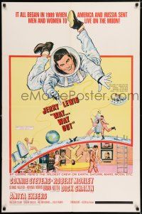 4t945 WAY WAY OUT 1sh '66 astronaut Jerry Lewis sent to live on the moon in 1989!