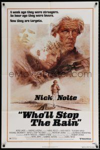 4t962 WHO'LL STOP THE RAIN 1sh '78 cool images of Nick Nolte, Michael Moriarty, Sharkey!