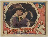 4w186 3 RING MARRIAGE LC '28 romantic c/u of Mary Astor & Lloyd Hughes, circus clown border art!