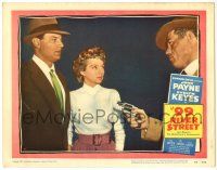 4w191 99 RIVER STREET LC #7 '53 Jack Lambert threatens Brad Dexter & Evelyn Keyes with pistol!