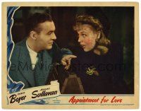 4w228 APPOINTMENT FOR LOVE LC '41 close up of Charles Boyer & pretty surprised Margaret Sullavan!
