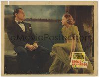 4w241 BANJO ON MY KNEE LC R43 Tony Martin in tuxedo stares at Barbara Stanwyck sitting on pier!