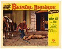 4w256 BENGAL BRIGADE LC #4 '54 Rock Hudson kneeling on street by dead guy by horse!