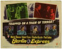 4w018 BERLIN EXPRESS TC '48 Merle Oberon & Robert Ryan, directed by Jacques Tourneur!