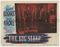 4w263 BIG SLEEP LC #3 '46 sexy Lauren Bacall follows Humphrey Bogart with gun, Howard Hawks