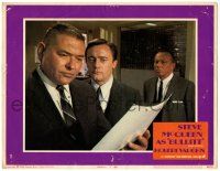 4w303 BULLITT LC #7 '68 Robert Vaughn, Norman Fell & Simon Oakland study paper, crime classic!