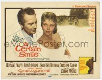 4w028 CERTAIN SMILE TC '58 Joan Fontaine has a love affair with Rossano Brazzi & 19 year-old boy