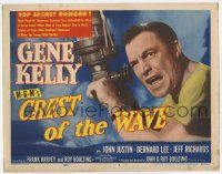4w031 CREST OF THE WAVE TC '54 great close up of angry Gene Kelly at periscope of submarine!