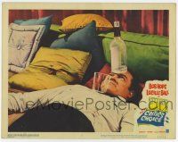 4w365 CRITIC'S CHOICE LC #2 '63 Bob Hope in bed balancing bottle on his head & cup on his chest!