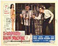 4w421 DR. GOLDFOOT & THE BIKINI MACHINE LC #1 '65 wacky image of Vincent Price poking man in jail!