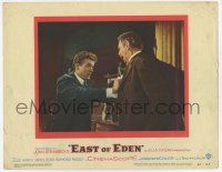 4w435 EAST OF EDEN LC #3 '55 James Dean can't understand why dad Raymond Massey hates him!