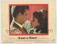 4w436 EAST OF EDEN LC #8 '55 super close up of James Dean & Julie Harris, directed by Elia Kazan!