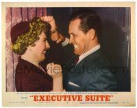 4w448 EXECUTIVE SUITE LC #5 '54 c/u of William Holden struggling with heiress Barbara Stanwyck!