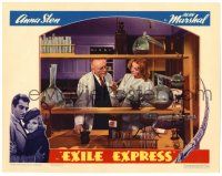 4w449 EXILE EXPRESS LC '39 close up of Anna Sten in cool laboratory with Harry Davenport!