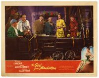 4w506 GIRL FROM MANHATTAN LC #8 '48 sexy Dorothy Lamour & others look at cool mini train!